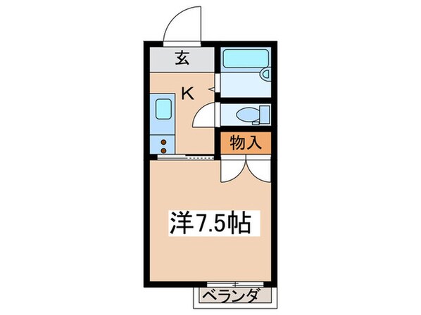 クロノス南矢名１番館の物件間取画像